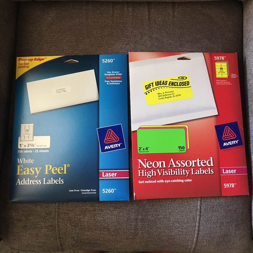 Avery Labels - Laser Jet 5978 / 5260